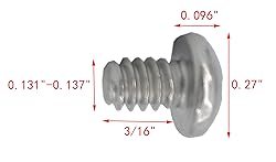 FixtureDisplays® 6-32 X 3/16" Stainless Pan Head