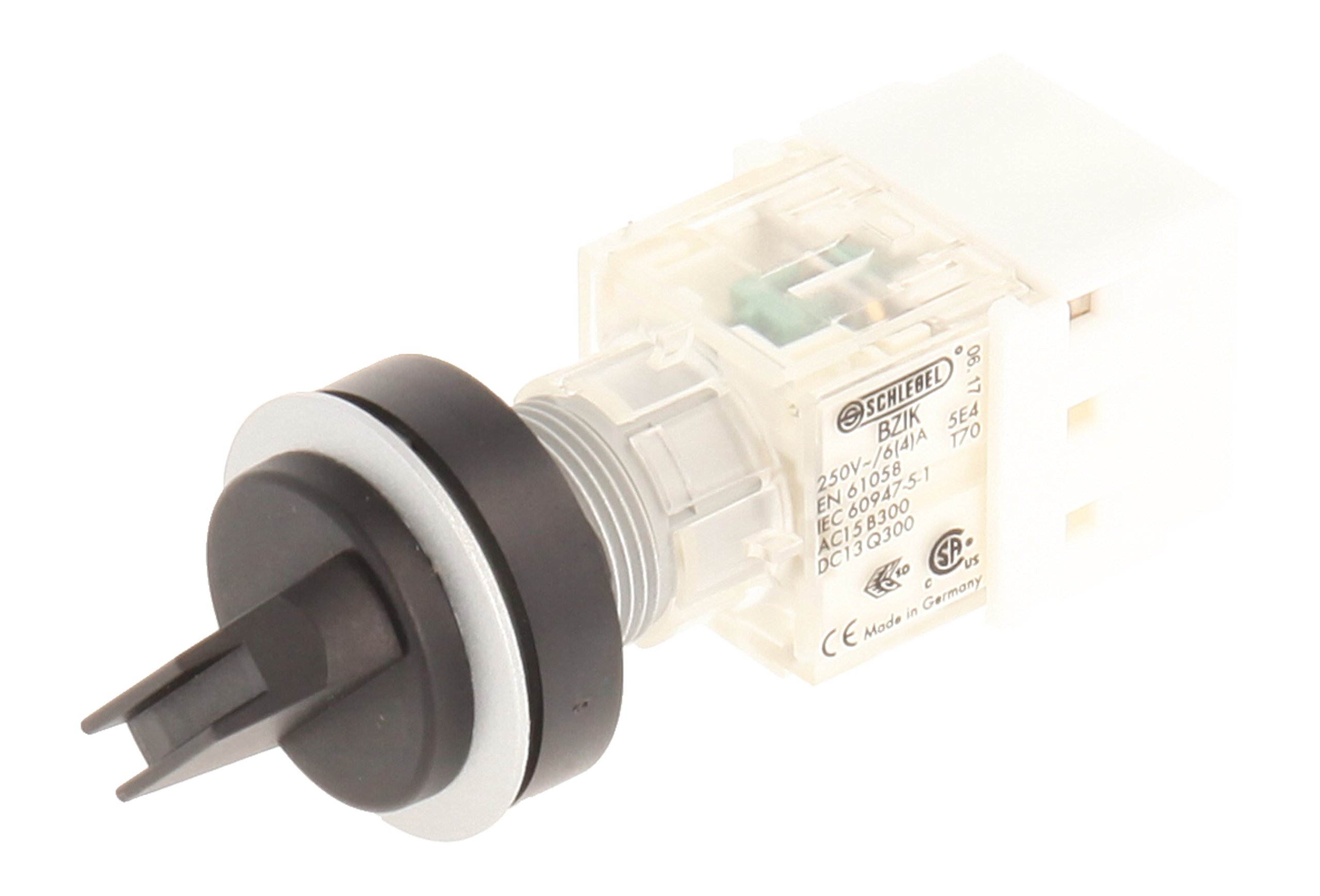 Club 23.001.238, rastend, 2 Positions Momentary Contact 1 N/O Contact, Screw Connector – Silver (Pack of 2)