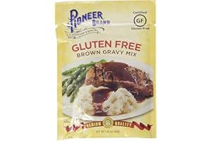 C.H. GUENTHER & SON, INC Pioneer Brand Gravy Mix Packets - Makes 2 Cups (Pack of 12) (Gluten Free Brown)