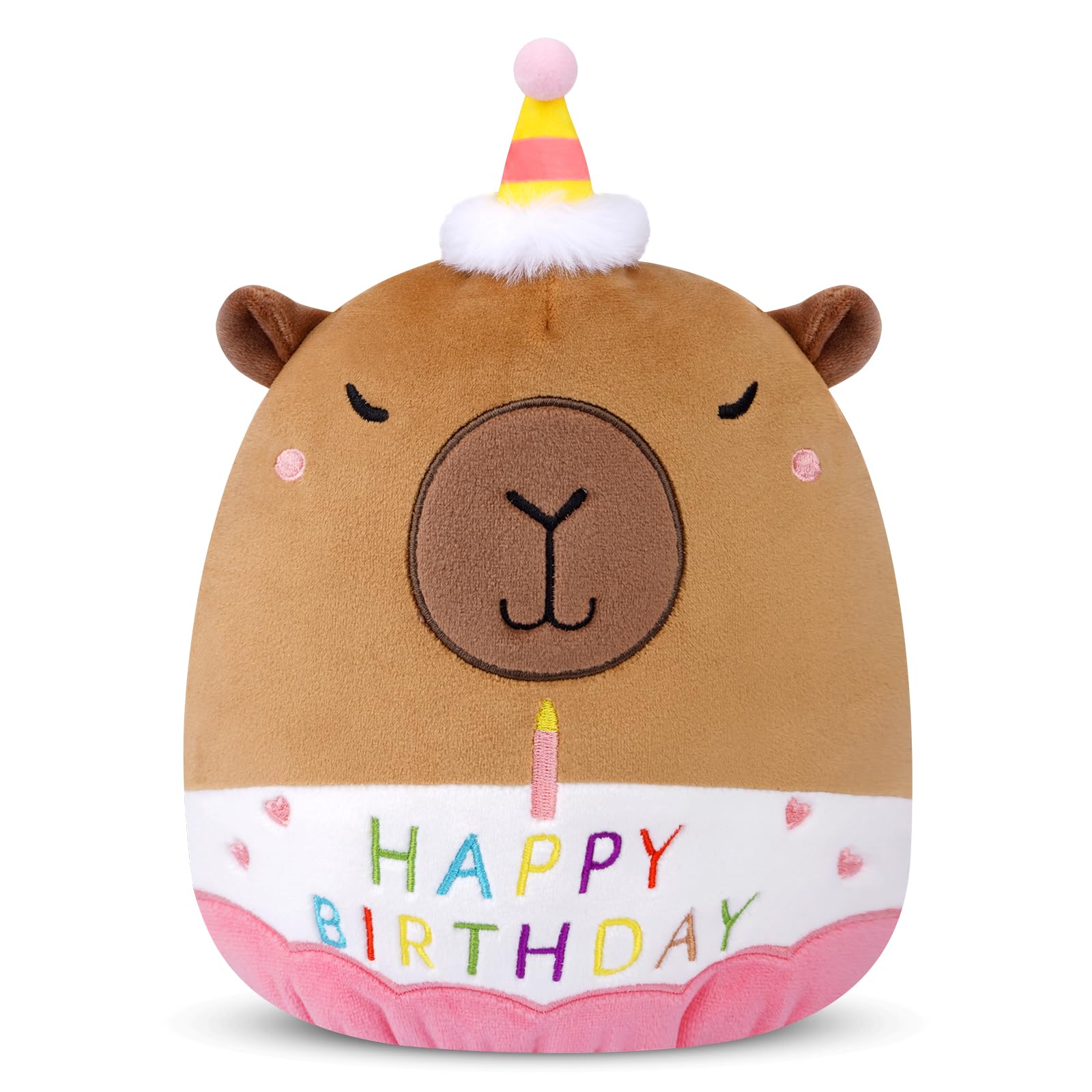 Photo 1 of Prewplam Capybara Plush - 8inch Birthday Stuffed Animal Capybara Plush Pillows Toys, Birthday Gifts Party Decoration for Kids Girls & Boys