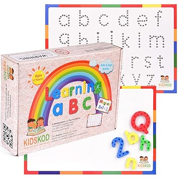 Kidskod Imanes educativos ABC refrigerador 111 letras enseñando ...