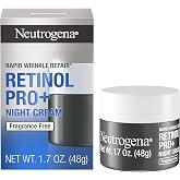 Neutrogena Rapid Wrinkle Repair Retinol Pro+ Night Cream, 1.7 oz | Rapid Wrinkle Repair, Anti-Aging Face &amp; Neck Cream, Formulated without fragrance, parabens, dyes