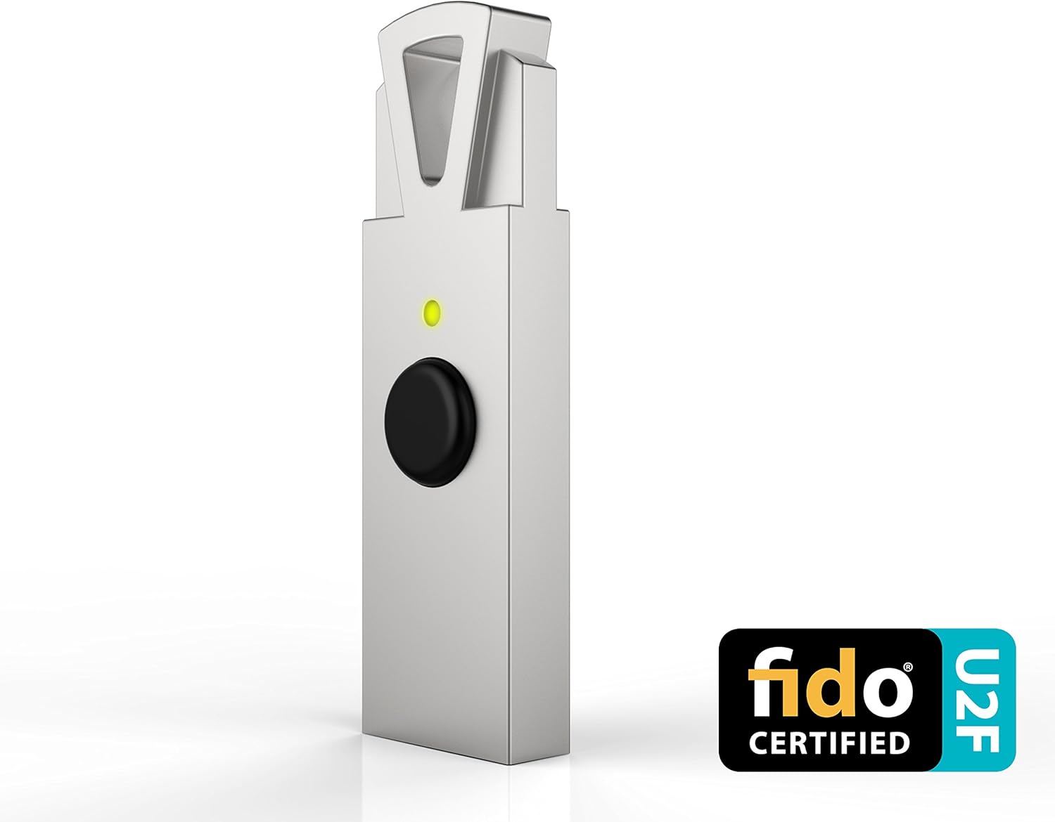 HyperFIDO Titanium U2F Security Key, Universal Two Factor Authentication USB-2 for Online Security in Google Chrome, PayPal, Gmail, Facebook, GitHub