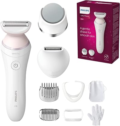 Philips Lady Shaver Series 8000 BRL176/00 Wet Dry Cordless White