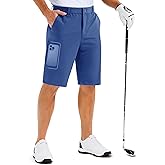 MAGCOMSEN Men's Golf Shorts with 6 Pockets 11 inch Inseam Quick Dry Stretch Casual Work Dress Hiking Shorts for Men