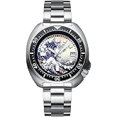ADDIESDIVE Automatic Watch Diver 200 M Mens Watch Luminous NH35/8215 Analog | Stainless Steel Synthetic Sapphire Crystal Date Display Ceramic Bezel Analog Mechanical Watches for Men