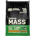 Optimum Nutrition Serious Mass, Weight Gainer Protein Powder, Mass Gainer, Vitamin C and Zinc for Immune Support, Creatine, Chocolate Peanut Butter, 12 Pound (Packaging May Vary)