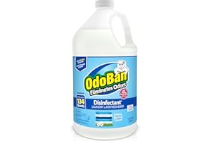 OdoBan Disinfectant Concentrate and Odor Eliminator, Made in the USA, Fresh Linen Scent, 134 Ounces