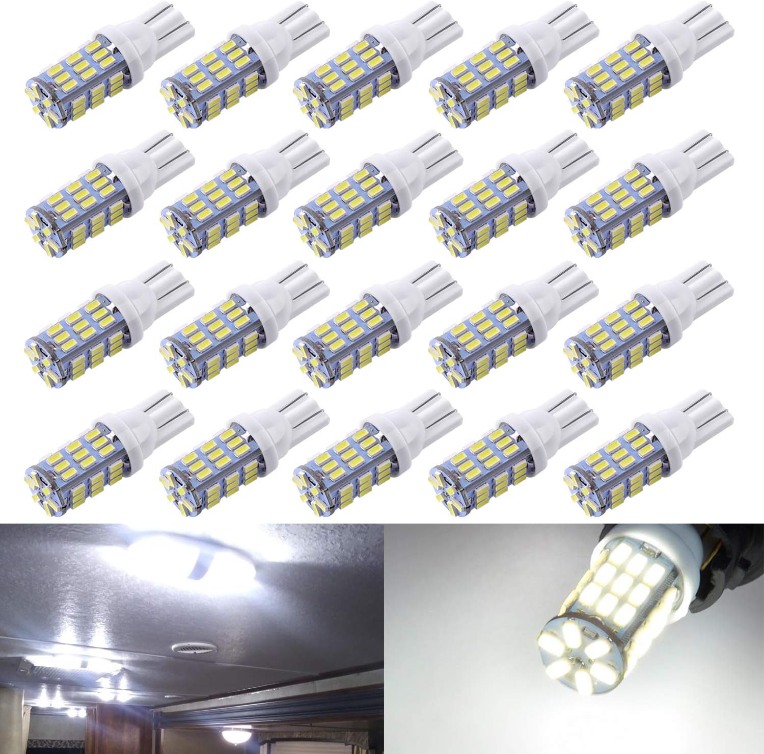 T10 912 194 LED Camper Light Replacement Bulbs for RV Car Dome Map Door