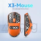 ATTACK SHARK X3 49g Super Light Gaming Mouse PixArt 3395 26000 DPI BT USB-C view 2