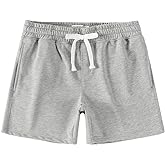 NIMENJOJA Mens 5.5" Athletic Gym Shorts Cotton Jogger Workout Lounge Jersey Zipper Pocket Sweat Shorts