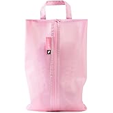 pack all Shoe Bag for Travel, Water-Resistant Shoe Pouch for Gym, Odor-Resistant Soccer Cleats Bag for Sport (Pink, 1-Pack)