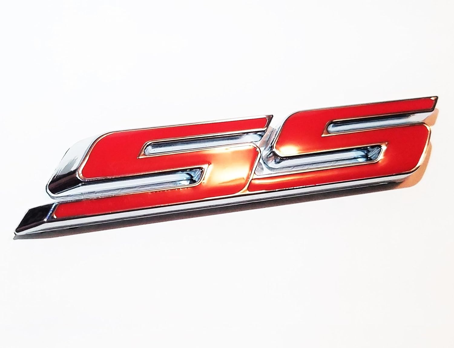 Amazon レッドss 55グリルサイドトランクエンブレムバッジchevy Impalaコバルトcamaro エンブレム 車 バイク