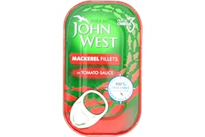 John West Mackerel Fillets in Tomato Sauce (125g) - Pack of 6