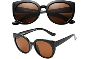 PolarSpex Girls Sunglasses-Polarized Toddler Cat Eye Sunglasses-Unbreakable & Fahionable Kids Sunglasses for Girls Age 2-8
