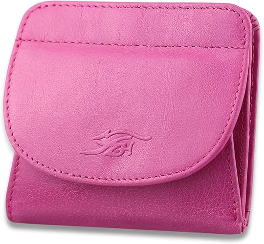 Amazon F Zh 財布 レディース 二つ折り 本革財布 小型でコンパクト ボックス型短財布 メンズ 小銭入れ付 コインケース 軽量 薄型 大容量 オイル仕上げ 自分用もプレゼント用も最適 ビビットピンク 財布