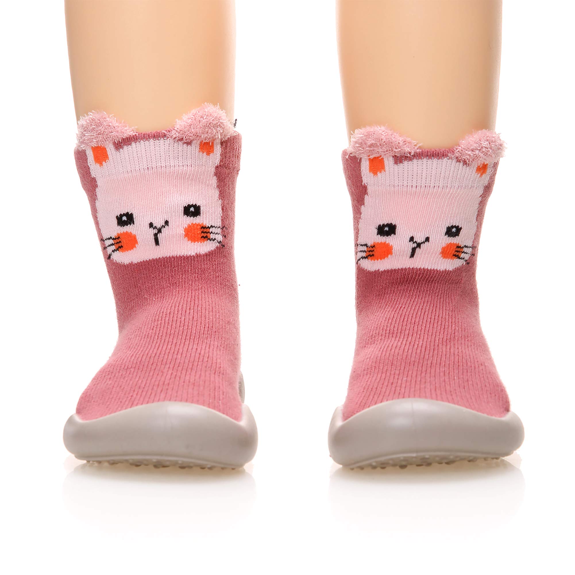 SeeyANBaby Shoes First Walking Shoes Toddler Boys Girls Non Slip Rubber Sole Cartoon Slippers For Infant Indoor Baby Sock Shoes