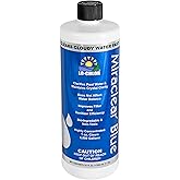 Lo-Chlor Miraclear Blue Pool & Spa Clarifier for Pools & Spas - Super Concentrated Unique Polyelectrolyte Formula Keeps Water Clear, Water Clarifier Works with Pools & Spas (32 Oz)