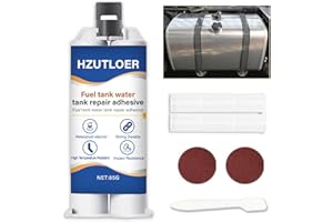 HZUTLOER 2.87oz(85g) Instant Fuel & Water Tank Repair Adhesive Kit-Waterproof, High-Temp Resistant for Cars, Motorcycles, Trucks, Solar Heaters-Fast Bonding, No Leakage, Easy DlY Fix