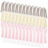Weysat Set of 36, 24 x 60 Inch Hanging Garment Bag Clear Garment Covers Plastic Clothes Protectors for Hanging Clothes Storage Full Zipper Suit Bags PEVA Breathable Cover for Clothing Coat