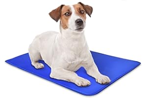 Arf Pets Dog Self Cooling Mat Pad for Kennels, Crates and Beds, Non-Toxic, Durable Solid Cooling Gel Material. No Refrigeration or Electricity Needed, Small 16" x 20"