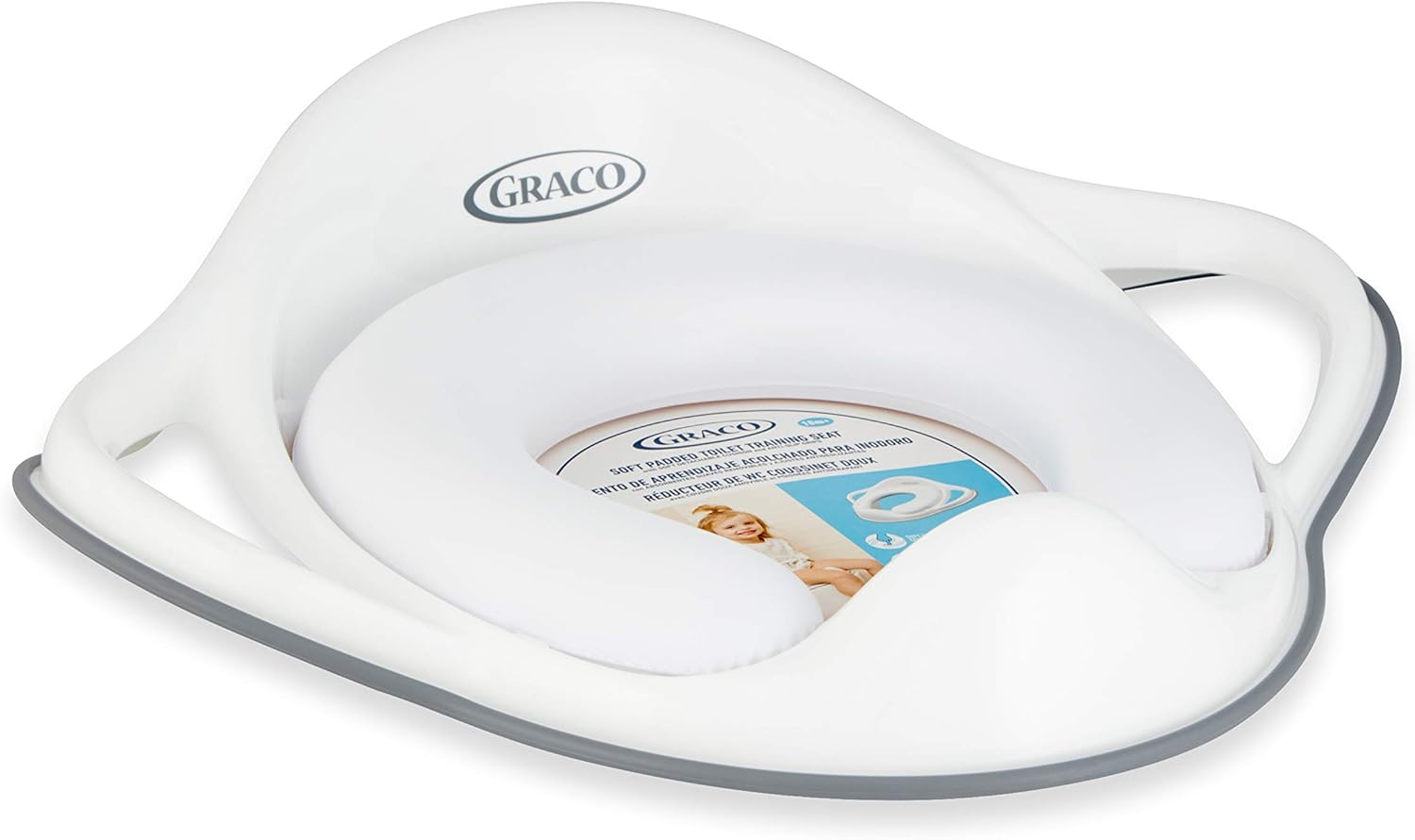 Graco Soft Padded Toilet Training Seat with Soft Detachable Cushion and
