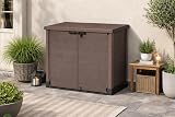 Duramax Cedargrain StoreAway 1200L Plastic Garden Storage Shed Brown view 3