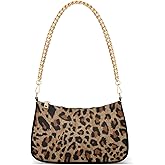 Clutch Shoulder Bags Tote Evening Purse Handbags for Women Hobo Bags Cheetah Leopard Print Animal with Zipper Closure