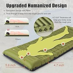 GGOV Camping Sleeping Pad, Extra Thickness 4.7 Inch