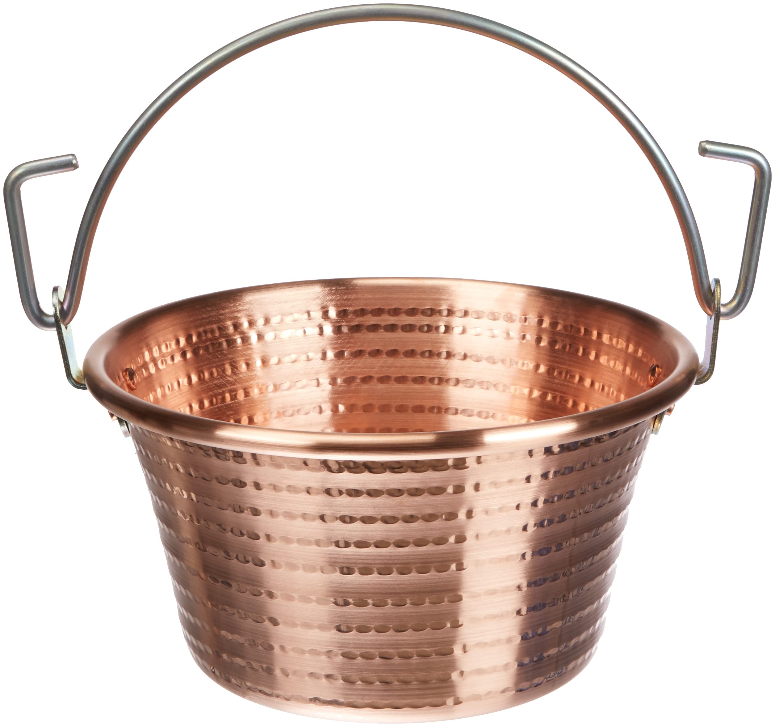 Pentole Agnelli Family Cooking Copper Polenta Pot With Bowed Handle, Diameter 28 Cm.