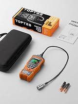TOPTES PT520A Natural Gas Detector with 43.5cm Gooseneck Orange view 6
