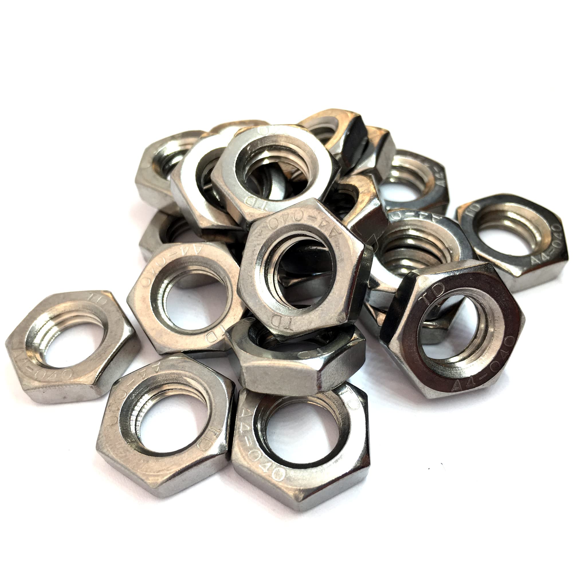 M12 Thin Nut DIN439, A4 (316) Stainless Steel (Pack of 20)