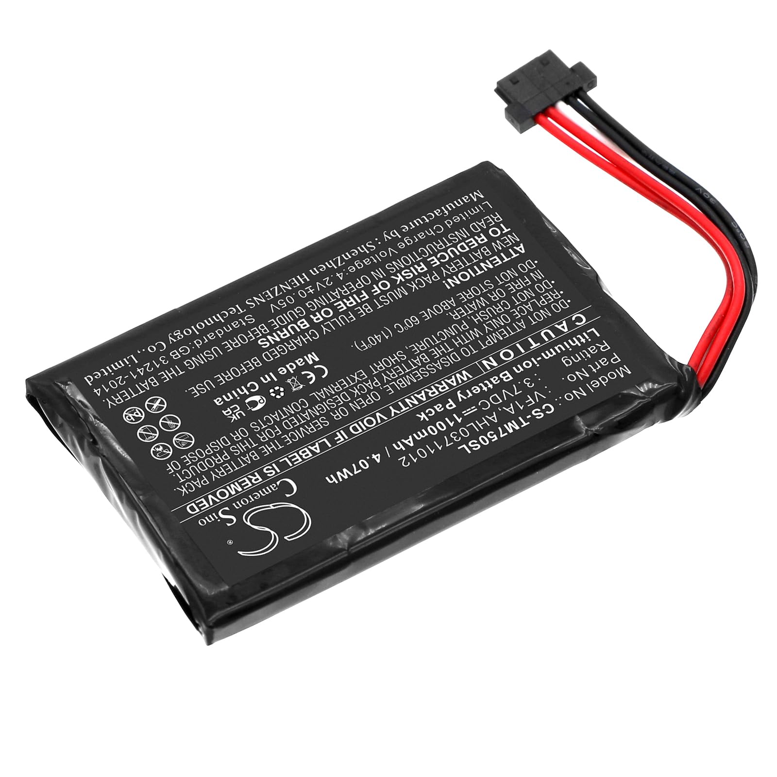 GPS Battery for TomTom AHL03711012 HM9440232488 VF1A.fits TomTom Go 750 Go 750 Live 4CP0.002.06 Go 740 Live Go 740TM.Navigator Battery