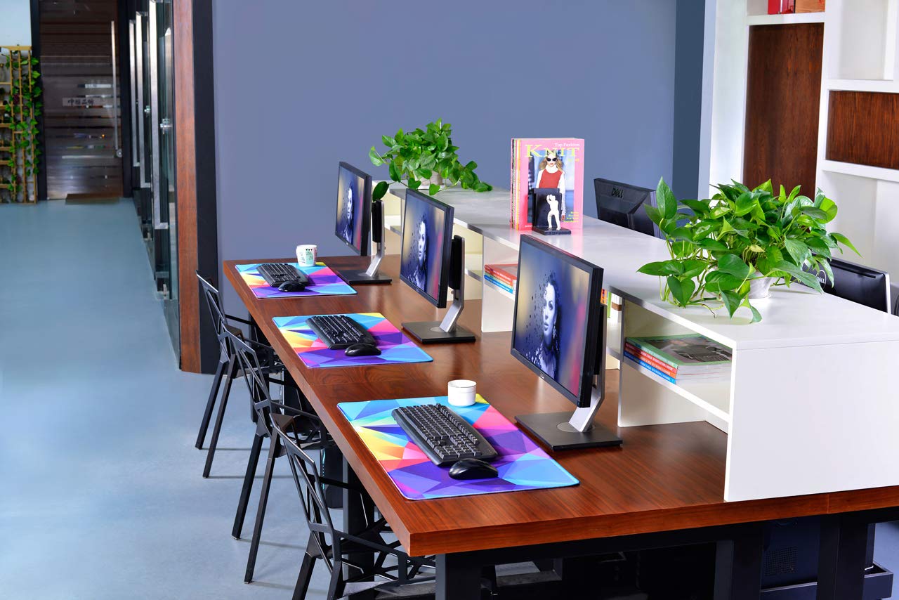 Mouse Pad Gaming Large Extended XXL(32×16×0.12inch) Laptop Mousepad for Computers Big Keyboard Desk Mouse Mat Anti Slip Stitched Edges Water Resistant Long Full Desk Writing Mat-Cute Graphics Designs