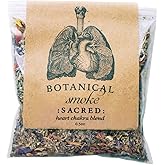 Anima Mundi Apothecary Smokable Herbs - Sacred Smoke - Heart Chakra Herbal Smoking Blend - with Relaxing Botanicals Like Mugwort, Skullcap, Blue Cornflower, Calendula & Rose Petals (0.5oz)