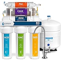 Express Water - ROALK5D Reverse Osmosis Alkaline Water Filtration System – 10 Stage RO Water Filter with Faucet and Tank…