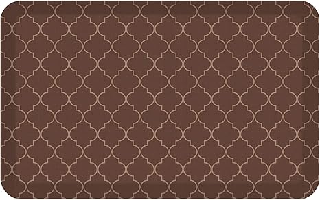 Amazon Com Newlife By Gelpro Anti Fatigue Designer Comfort Kitchen Floor Mat x32 Trellis Walnut Stain Resistant Surface With 3 4 Thick Ergo Foam Core For Health And Wellness Kitchen Dining
