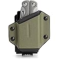 TACTICAL GEEK TX1Multi-Tool Sheath, EDC Multi Tool Sheath Holder Holster, Adjustable Sheath with Back Clip for Belt (Green), Multi-Tool not Included