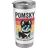 Pomsky Coolest Dog On Earth, Vintage Pomsky Stainless Steel Insulated Tumbler