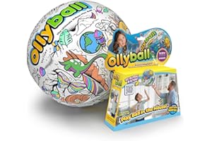 Ollyball Classic, 12" - The Ultimate Indoor Kickball for Kids and Parents! Kick it. Color it. Play Ball in The House.