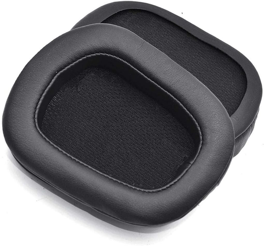 VEVER 2 pcs Replacement Earpads Ear Pads Cushion for Logitech G633, G933 Headphone (with VEVER Logo Package) (Black)