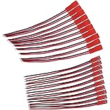 eBoot 20 AWG JST Plug Connector 2 Pin Male Female Plug Connector Cable Wire for LED Lamp Strip RC Toys Battery, 10 Pairs