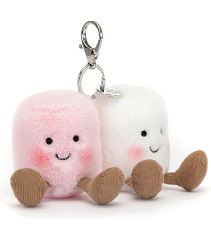 Amazon.com: Jellycat Smudge Rabbit Bag Charm, 3 inches - Rabbit