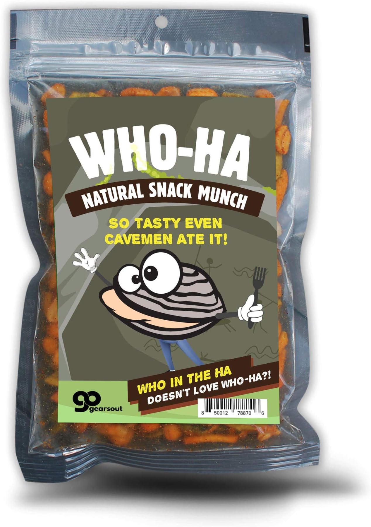 Who-Ha Natural Snack Munch - Funny Spicy Trail Mix for Men and Women, Gourmet Gifts, Made in the USA