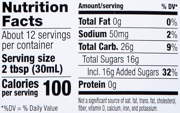 AMAZON BRAND – HAPPY BELLY PANCAKE SYRUP, ORIGINAL FLAVOR, 12 FL OZ