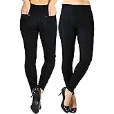 ToBeInStyle Women’s Easy Pull-On Denim Skinny Fit Comfort Stretch Leggings Jeggings
