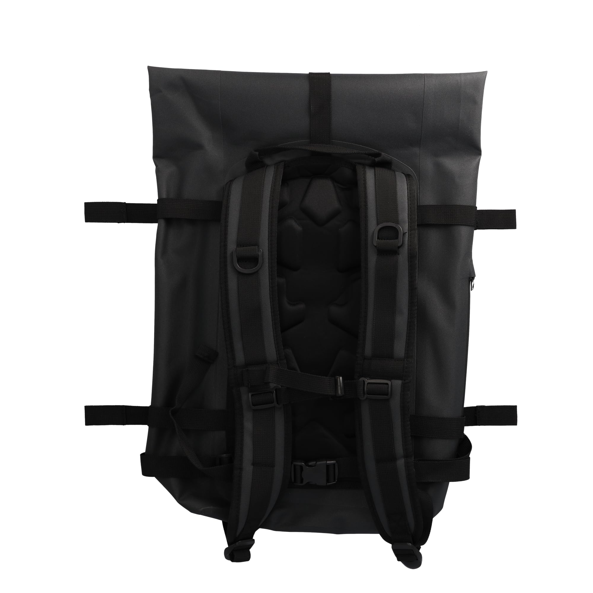 STUBAI Waterproof Backpack, Messenger Dry Bag, 30 Litres, Rolltop Bag, Backpack, Bicycle Backpack, Messenger Backpack, Black, Roller Backpack