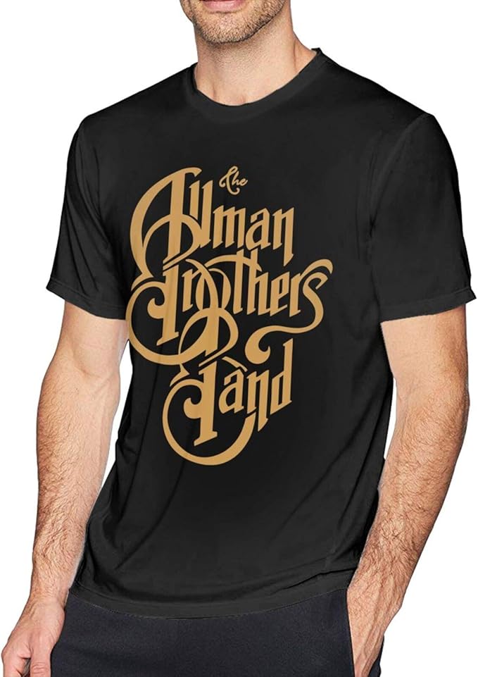 Men's The AllmanBrothersBand TShirt DIY Funny Short Sleeve Printed