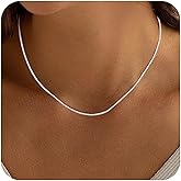 ASHINE 925 Sterling Silver Box Chain Necklace for Women, 1mm 0.8mm Replacement Link Chain for Pendants, Dainty & Sturdy Necklace Available in 16-36 Inch
