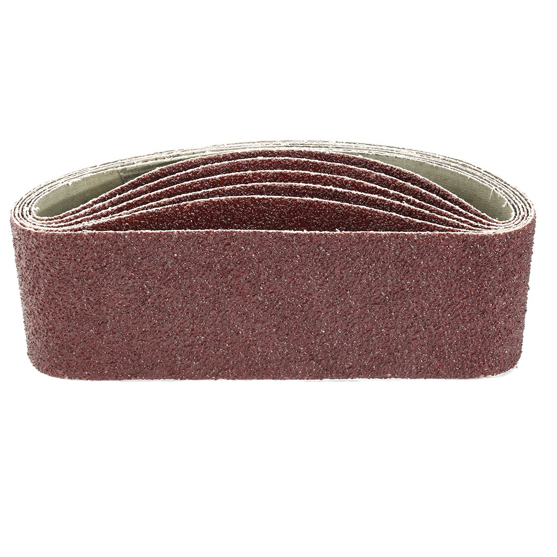 Sourcingmap 3-Inch x 21-Inch Aluminum Oxide Sanding Belt 36 Grits Sandpaper Lapped Joint for Belt Sander 6pcs